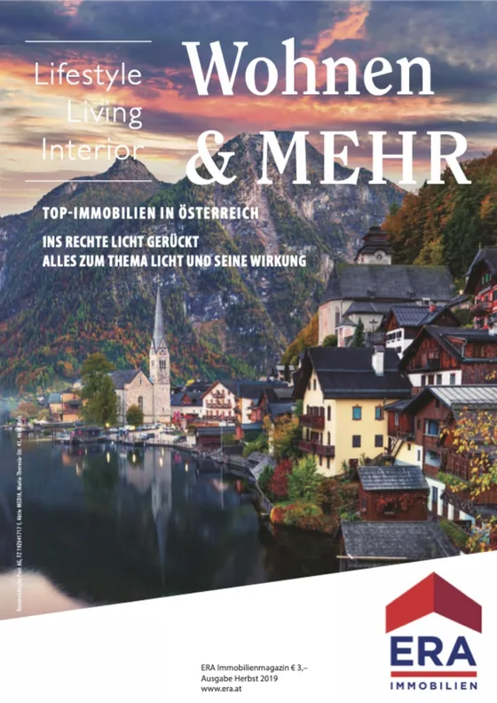 Titelseite des Immobilienmagazins Wohnen und MEHR für ERA